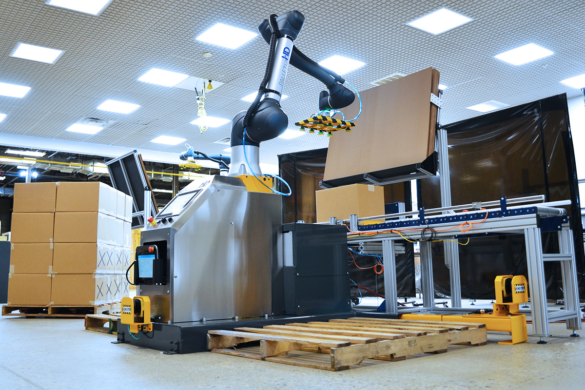 Turn-key robotic palletizer